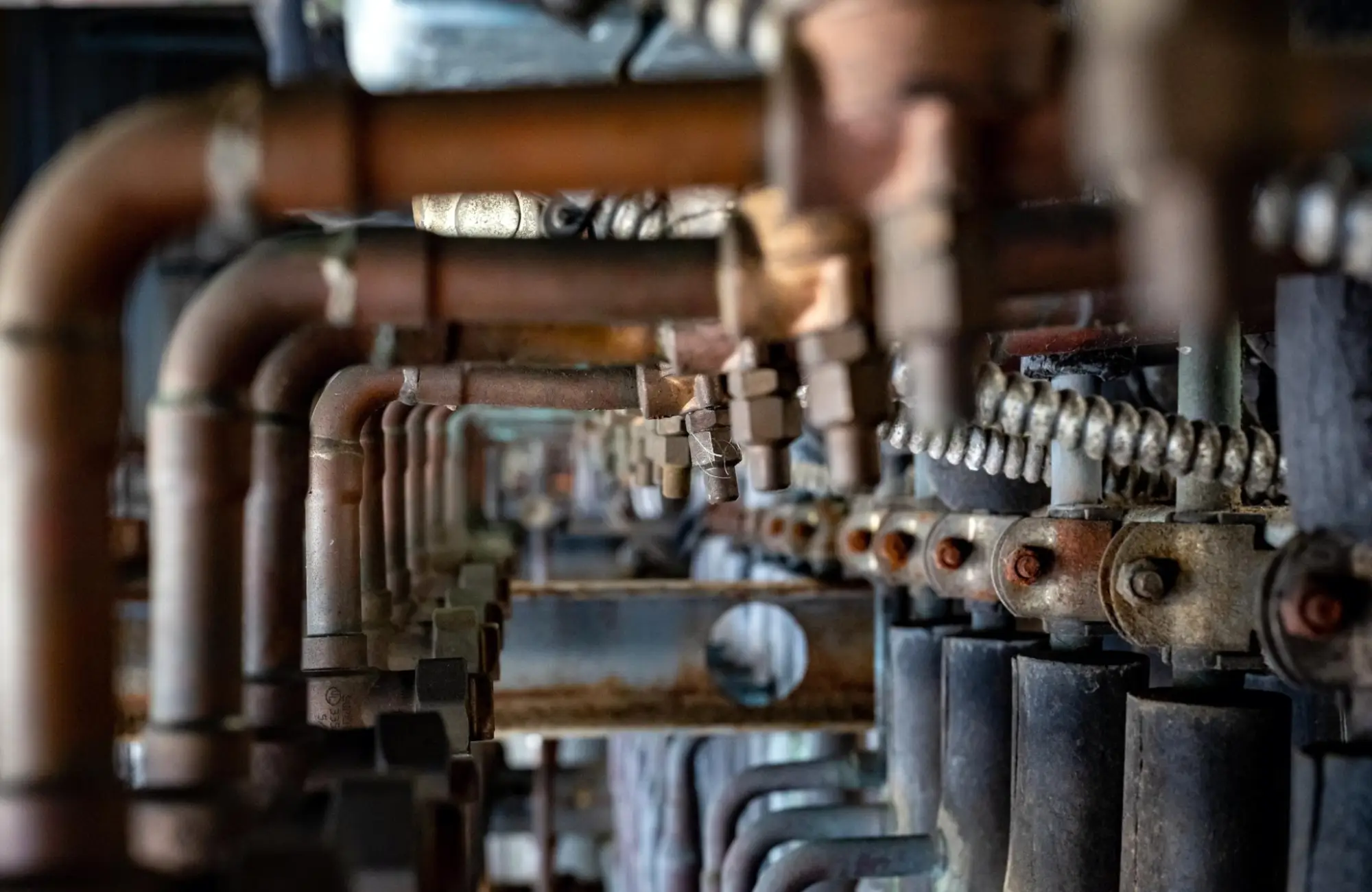 weathered-rusty-refrigeration-rack-factory